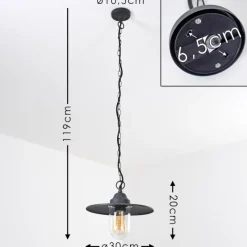 hofstein Lampe d'extérieur Mijas Anthracite, 1 lumière