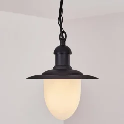 Luminaires Rustiques-hofstein Lampe d'extérieur Surnu Noir, 1 lumière
