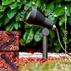 hofstein Lampe d'extérieur Vordingborg LED Noir, 1 lumière