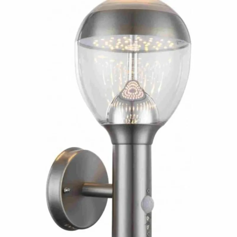 Luminaires Globo Lighting lampe extérieure Globo CALLISTO LED Clair, 1 lumière, Détecteur de mouvement