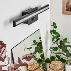 hofstein lampe miroir Aspers LED Noir, 1 lumière* Appliques