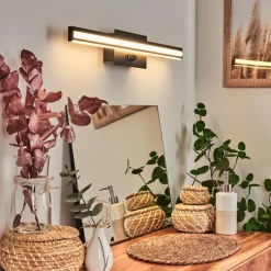 hofstein lampe miroir Aspers LED Noir, 1 lumière* Appliques