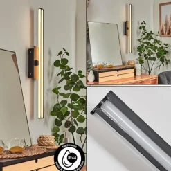 hofstein lampe miroir Aspers LED Noir, 1 lumière* Appliques