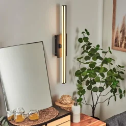 hofstein lampe miroir Aspers LED Noir, 1 lumière* Appliques