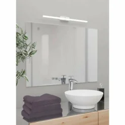 Luminaires Eglo lampe miroir Eglo VERDELLO LED Chrome, Blanc, 1 lumière* Éclairage Led