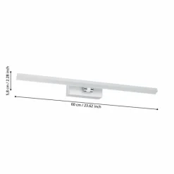 Luminaires Eglo lampe miroir Eglo VERDELLO LED Chrome, Blanc, 1 lumière* Éclairage Led