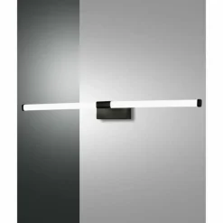 Luminaires Fabas Luce lampe miroir Fabas Luce Ago LED Noir, 1 lumière* Éclairage Led