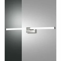 Luminaires Fabas Luce lampe miroir Fabas Luce Ago LED Chrome, 1 lumière* Éclairage Led