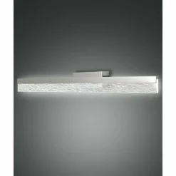 Luminaires Fabas Luce lampe miroir Fabas Luce Sinis LED Chrome, 1 lumière* Éclairage Led