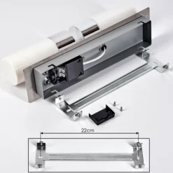 hofstein lampe miroir Morges LED Chrome, 2 lumières