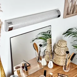 hofstein lampe miroir Morges LED Chrome, Scintillant, Blanc, 1 lumière