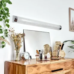 hofstein lampe miroir Morges LED Chrome, Scintillant, Blanc, 1 lumière