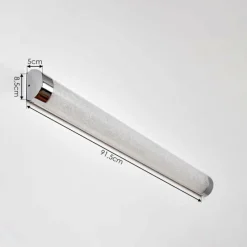 hofstein lampe miroir Morges LED Chrome, Scintillant, Blanc, 1 lumière