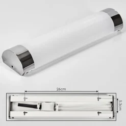 hofstein lampe miroir Morges LED Chrome, Blanc, 1 lumière