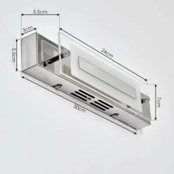 hofstein lampe miroir Morges LED Chrome, Blanc, 1 lumière