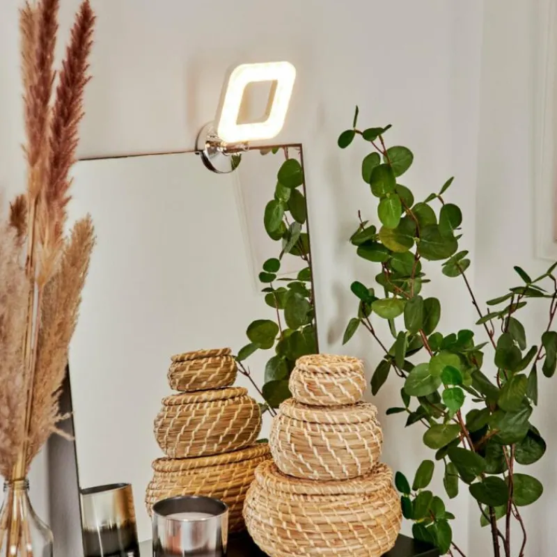 hofstein lampe miroir Morges LED Chrome, Blanc, 1 lumière* Spots Et Projecteurs