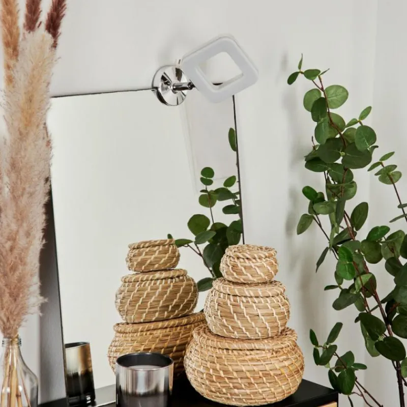 hofstein lampe miroir Morges LED Chrome, Blanc, 1 lumière* Spots Et Projecteurs