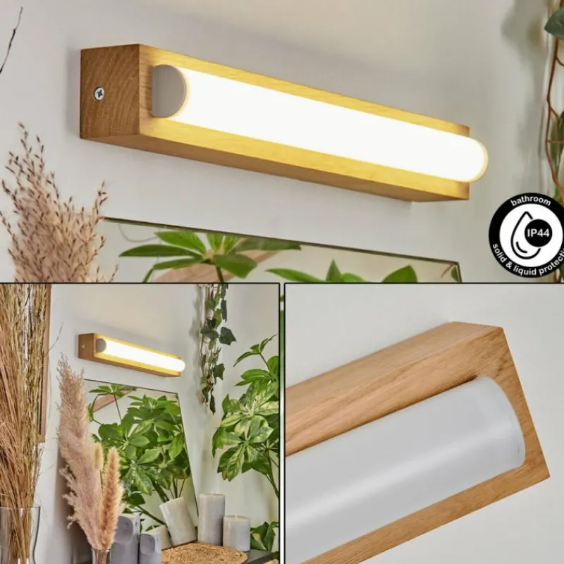 Luminaires Scandinaves-hofstein lampe miroir Paywawa LED Écru, 1 lumière