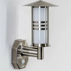 hofstein Lampe murale d'extérieur Forli Acier inoxydable, 1 lumière, Détecteur de mouvement