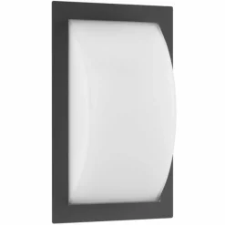 Luminaires LCD Lampe murale d'extérieur LCD LED Noir, 1 lumière, Détecteur de mouvement