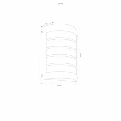 Luminaires LCD Lampe murale d'extérieur LCD Acier inoxydable, 1 lumière, Détecteur de mouvement