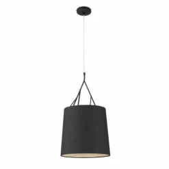 Lampes En Tissu-Luminaires Faro Barcelona Lampe pendante Faro Tree Noir, 1 lumière