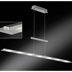 Luminaires Fischer & Honsel Lampe pendante Honsel Largo LED Chrome, Nickel mat, 7 lumières* Éclairage Led