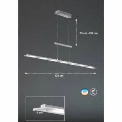 Luminaires Fischer & Honsel Lampe pendante Honsel Largo LED Chrome, Nickel mat, 7 lumières* Éclairage Led