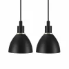 Luminaires Scandinaves-Luminaires Nordlux Lampe pendante Nordlux RAY Noir, 2 lumières