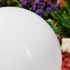 hofstein lampe solaire Kanganbou LED Argenté, 4 lumières, Changeur de couleurs