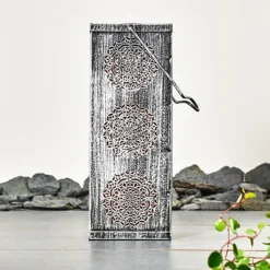 Luminaires Orientaux-hofstein lampe solaire Ajman LED Cuivre, Argenté, 1 lumière