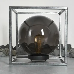 Lampes Vintages & Rétros-hofstein lampe solaire Albuquerque LED Argenté, 1 lumière