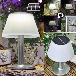 hofstein lampe solaire Alcudia LED Blanc, 1 lumière