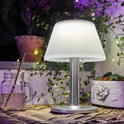 hofstein lampe solaire Alcudia LED Blanc, 1 lumière