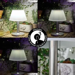 hofstein lampe solaire Alcudia LED Blanc, 1 lumière