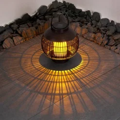 hofstein lampe solaire Aosta LED Brun, 1 lumière