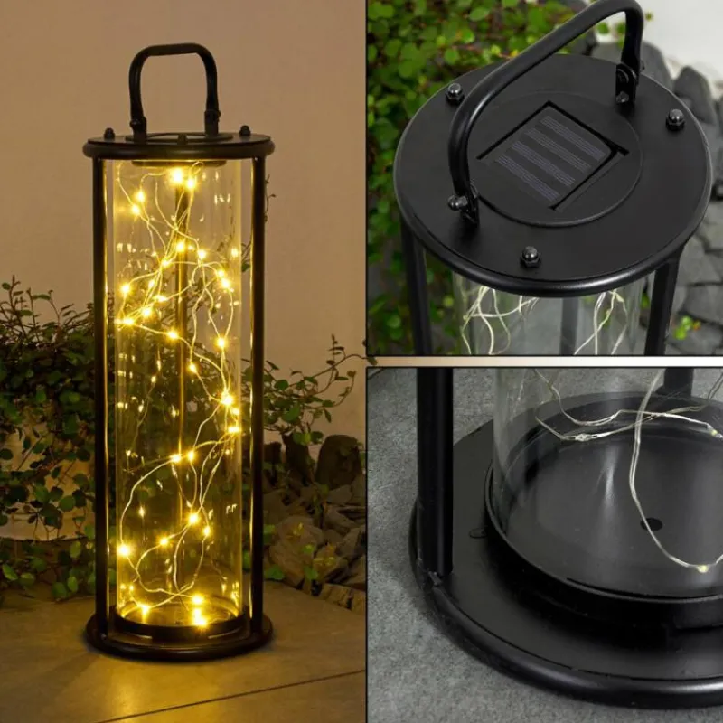 hofstein lampe solaire Aracaju LED Noir, 1 lumière