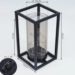 hofstein lampe solaire Aracaju LED Noir, 30 lumières