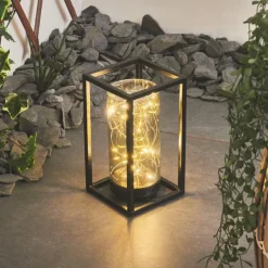 hofstein lampe solaire Aracaju LED Noir, 30 lumières