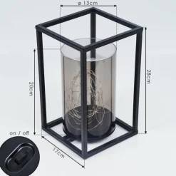 hofstein lampe solaire Aracaju LED Noir, 40 lumières