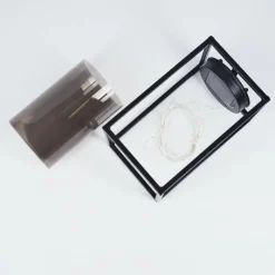 hofstein lampe solaire Aracaju LED Noir, 40 lumières