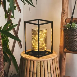 hofstein lampe solaire Aracaju LED Noir, 40 lumières