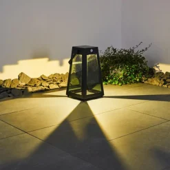 hofstein lampe solaire Arnhem LED Noir, 1 lumière