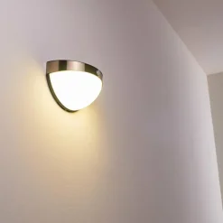 hofstein Lampe solaire Basra LED Chrome, 1 lumière, Détecteur de mouvement