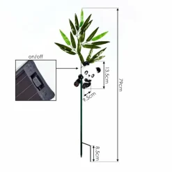 hofstein lampe solaire Beo LED Vert, Noir, 1 lumière