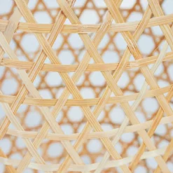 Style Boho-Chic-hofstein lampe solaire Conneaut LED Brun, Bois clair, 1 lumière