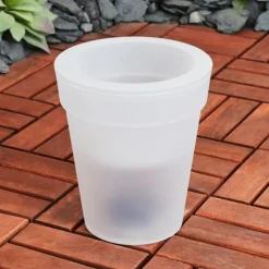 Luminaires Rustiques-hofstein lampe solaire Dimouri LED Blanc, 4 lumières