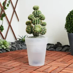 Luminaires Rustiques-hofstein lampe solaire Dimouri LED Blanc, 4 lumières