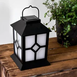 Luminaires Rustiques-hofstein lampe solaire Folgarida LED Noir, 64 lumières