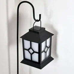 Luminaires Rustiques-hofstein lampe solaire Folgarida LED Noir, 64 lumières